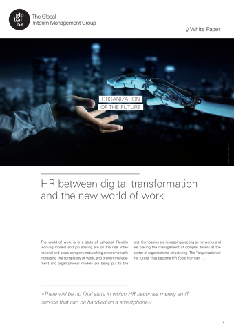 HR between digital transformation and the new world of work